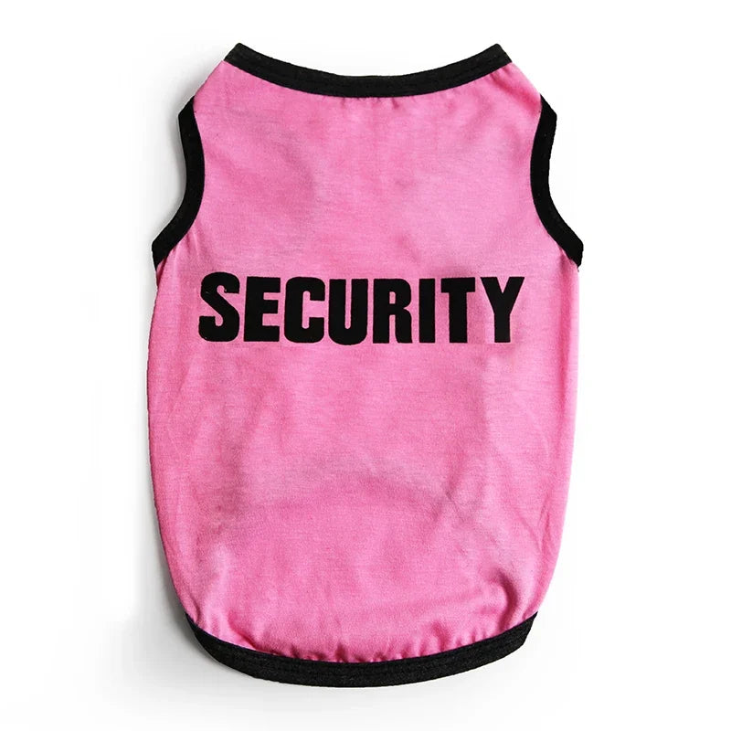 Security Pet T-Shirt Clothing Costume for Small Dogs *Free Shipping