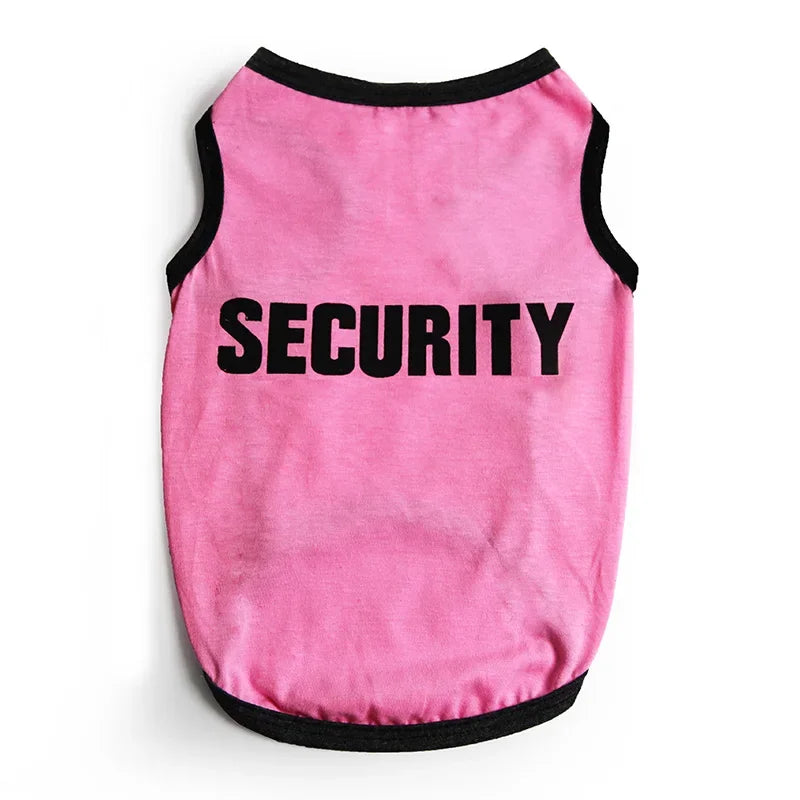 Security Pet T-Shirt Clothing Costume for Small Dogs *Free Shipping