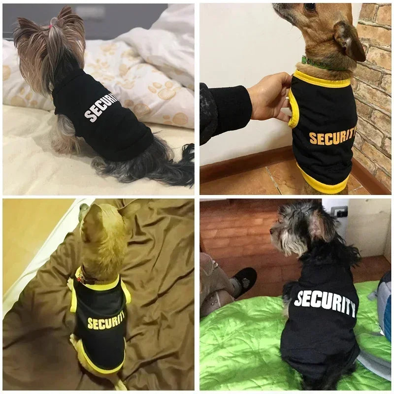 Security Pet T-Shirt Clothing Costume for Small Dogs *Free Shipping