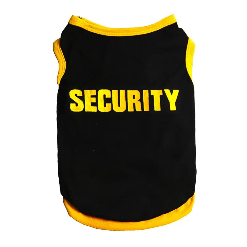 Security Pet T-Shirt Clothing Costume for Small Dogs *Free Shipping