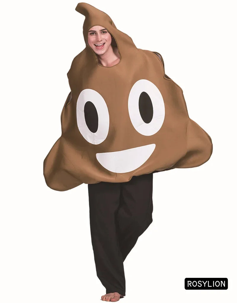 Funny Poop Prank Halloween Costume Mascot Clothes