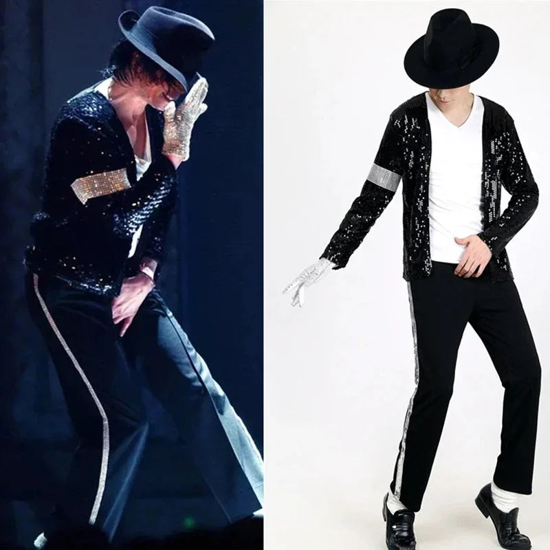Michael Jackson Costume Cosplay Dance Star Stage Outfits