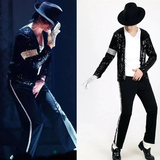 Michael Jackson Costume Cosplay Dance Star Stage Outfits
