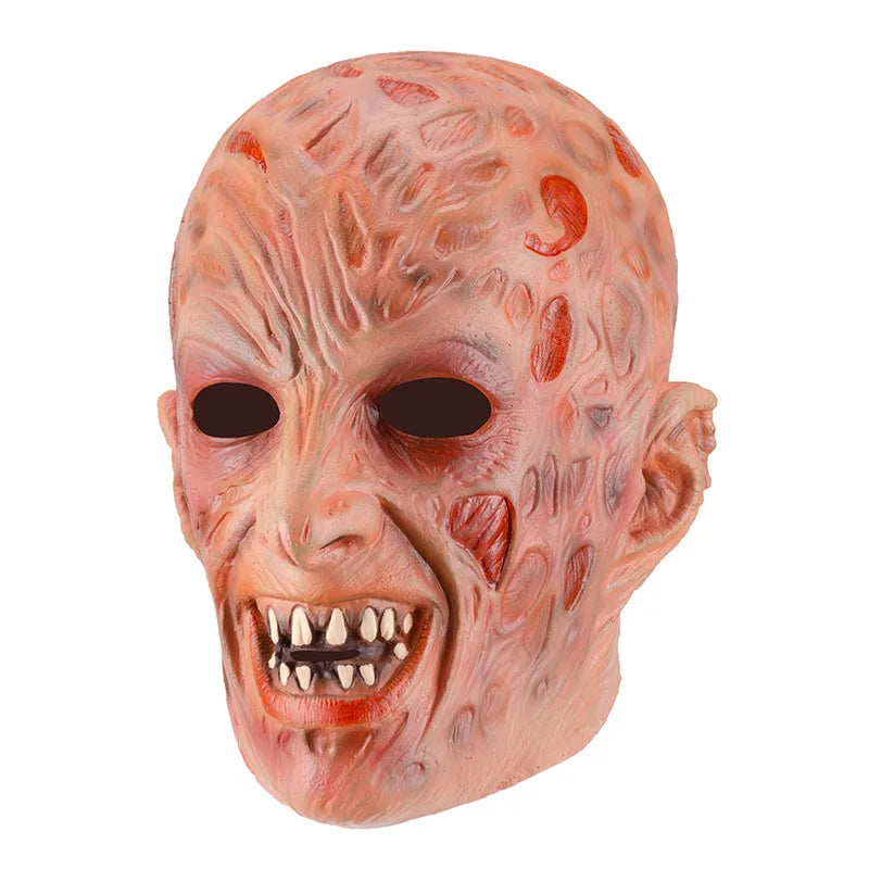 Freddy Cosplay Adult Sweater Red Striped Knitting Top Coat Hat Mask Costume *Free Shipping