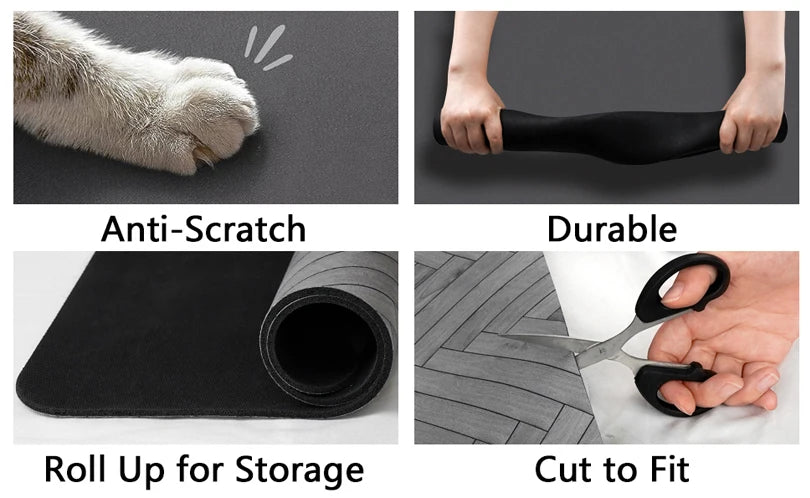 Pet Feeding Placemat for Food and Water Bowl, with Waterproof Rubber Backing, Quick Dry Water Mat for Dog Cat