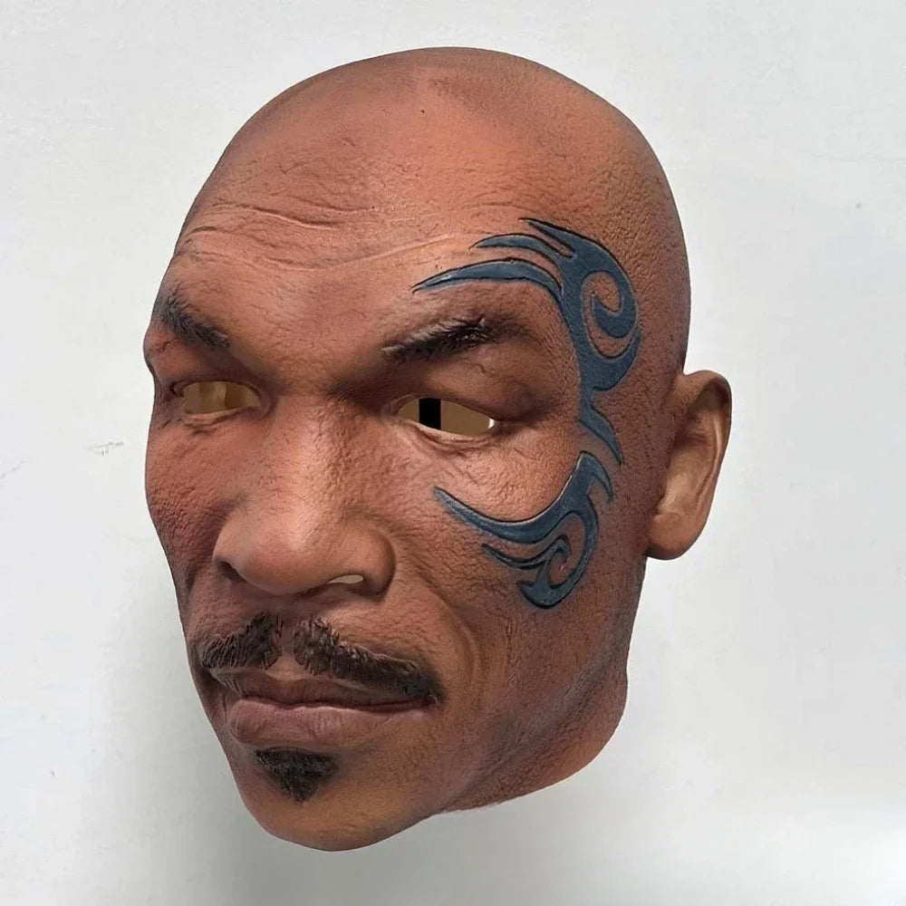 Mike Tyson Mask Man Boxing Champion Realistic Head Cover Halloween