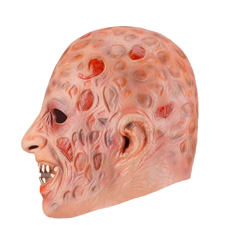 Freddy Cosplay Adult Sweater Red Striped Knitting Top Coat Hat Mask Costume *Free Shipping