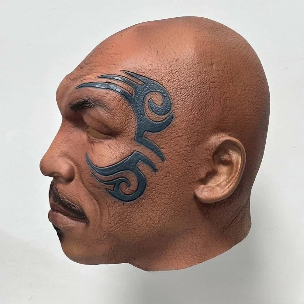 Mike Tyson Mask Man Boxing Champion Realistic Head Cover Halloween