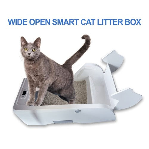 The Smart Litter Box Has A Wide Opening