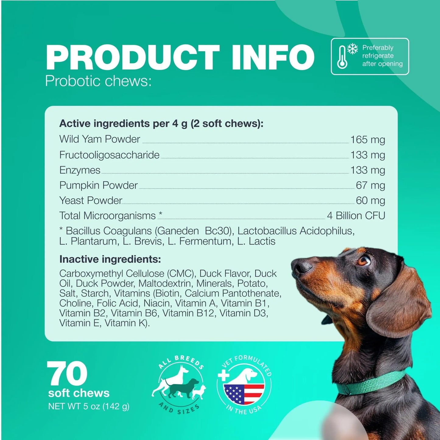 Probiotics For Dogs Support Gut Health Immunity Yeast Balance Itchy Skin Allergies Probiotics And Digestive Enzymes 180 Probiotic Chews For Dogs