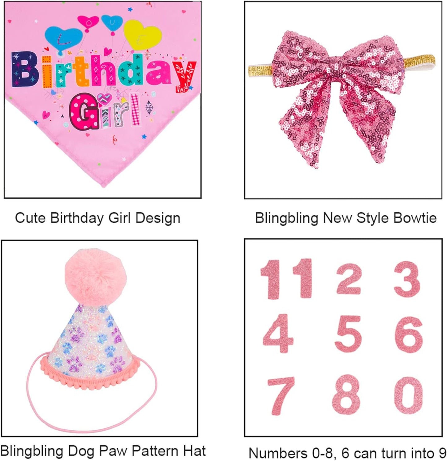 Dog Birthday Party Supplies Boy Girl Dog Birthday Hat With Numbers Dog Puppy