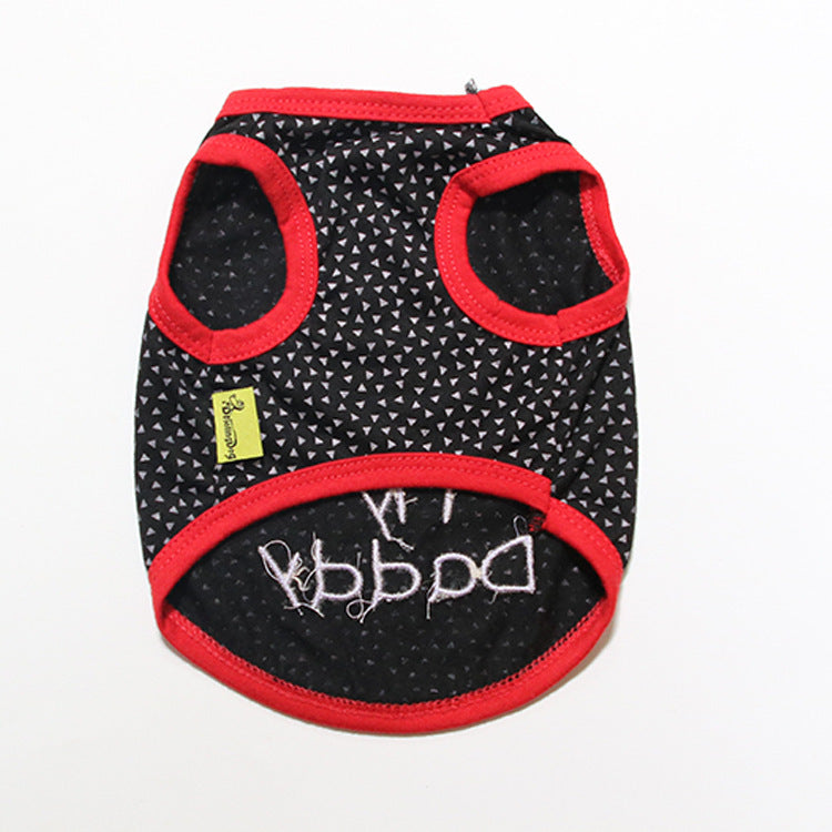 I Love My Mom And Dad Sleeveless Summer Dog Back