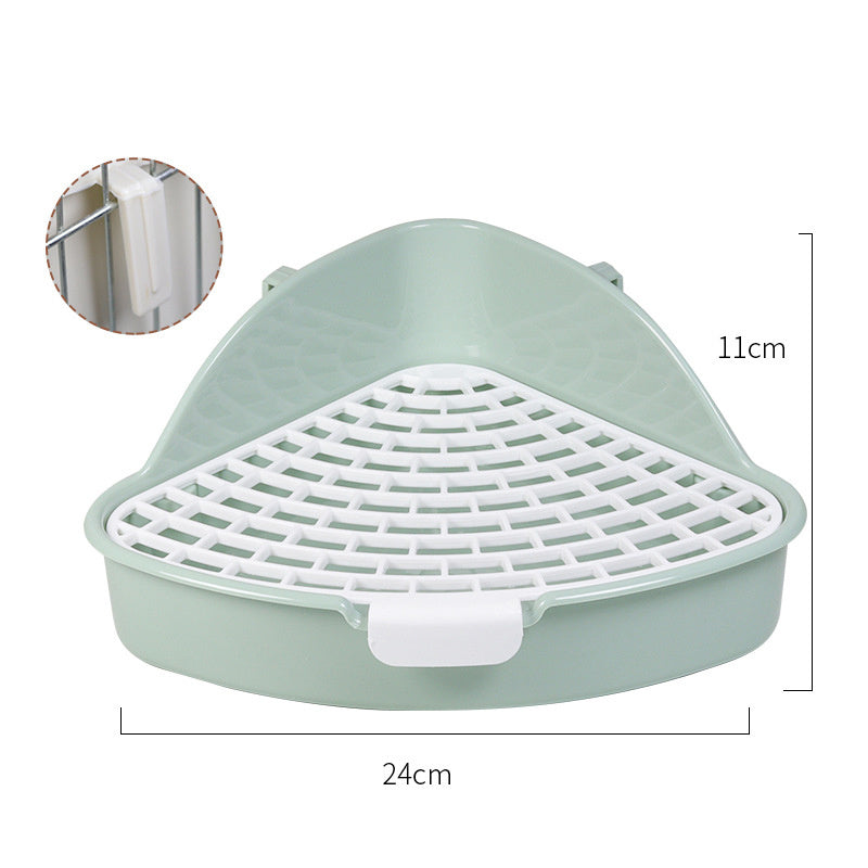 Rabbit Litter Box Bunny Corner Toilet Box Potty For Hamster Guinea Pig Ferret
