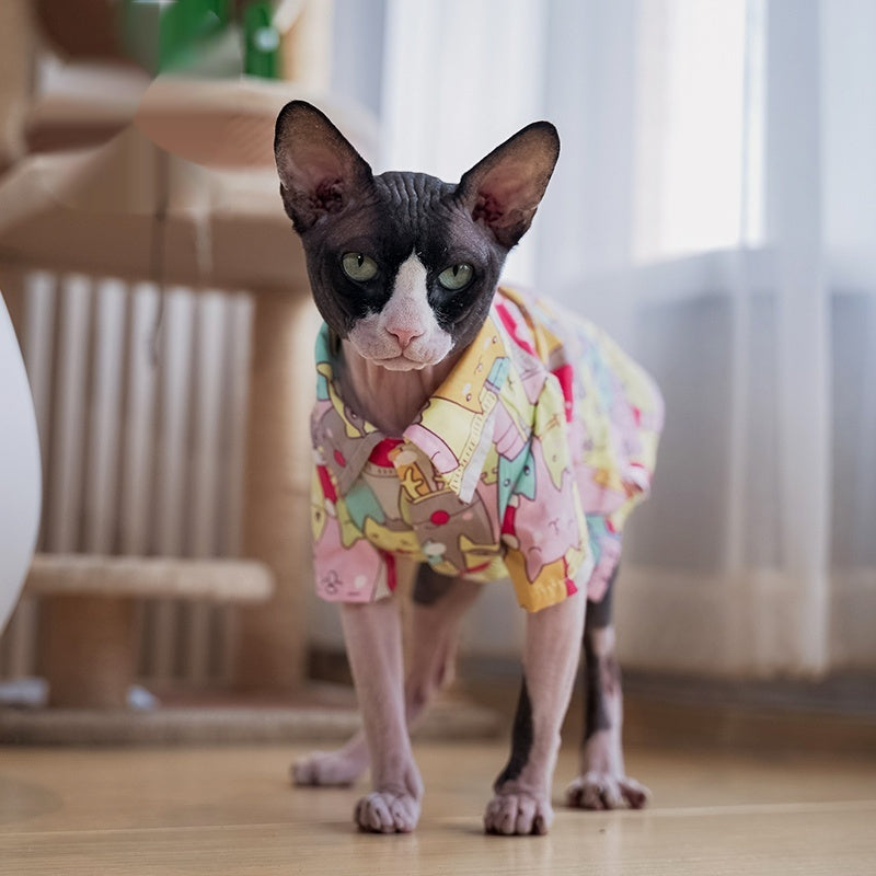 Pet Cat Pure Cotton Shirt Ultra-thin And Breathable