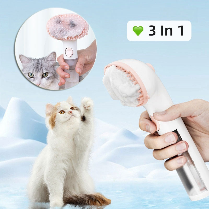 3 In 1 Pet Steam Brush Pet Cleaning Adjustable Comb Hair Removal Grooming Supplies
