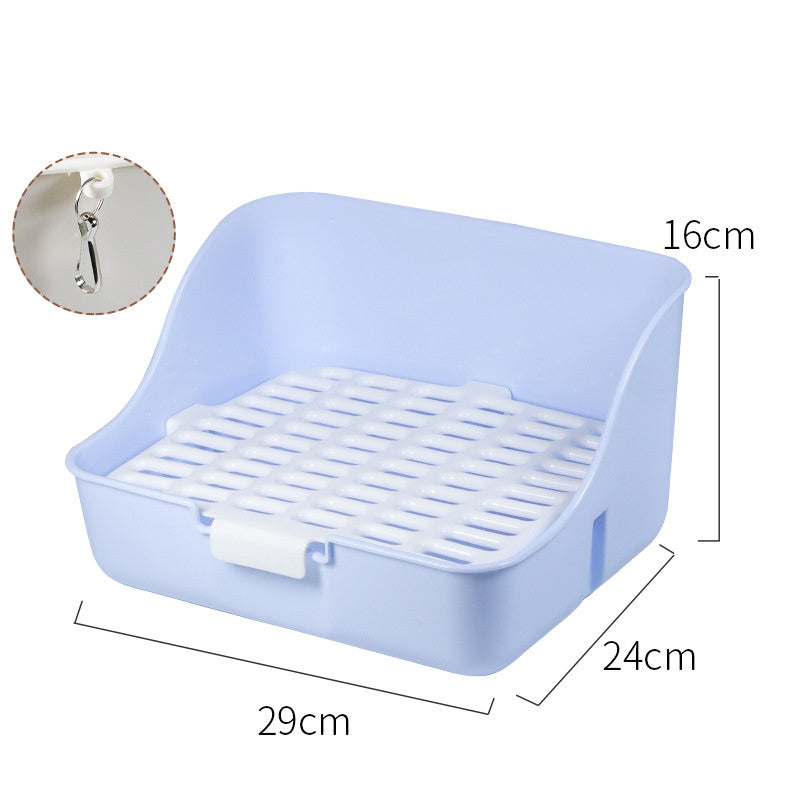 Rabbit Litter Box Bunny Corner Toilet Box Potty For Hamster Guinea Pig Ferret
