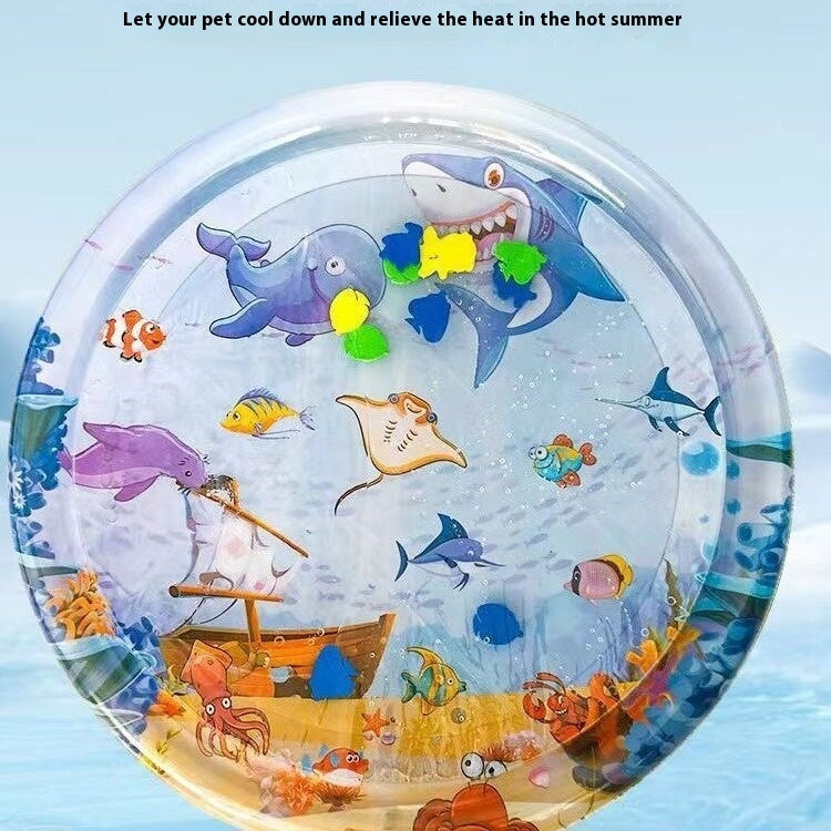 Summer Cooling Pet Water Bed Cushion Sleeping Square Mat For Pets