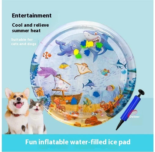 Summer Cooling Pet Water Bed Cushion Sleeping Square Mat For Pets