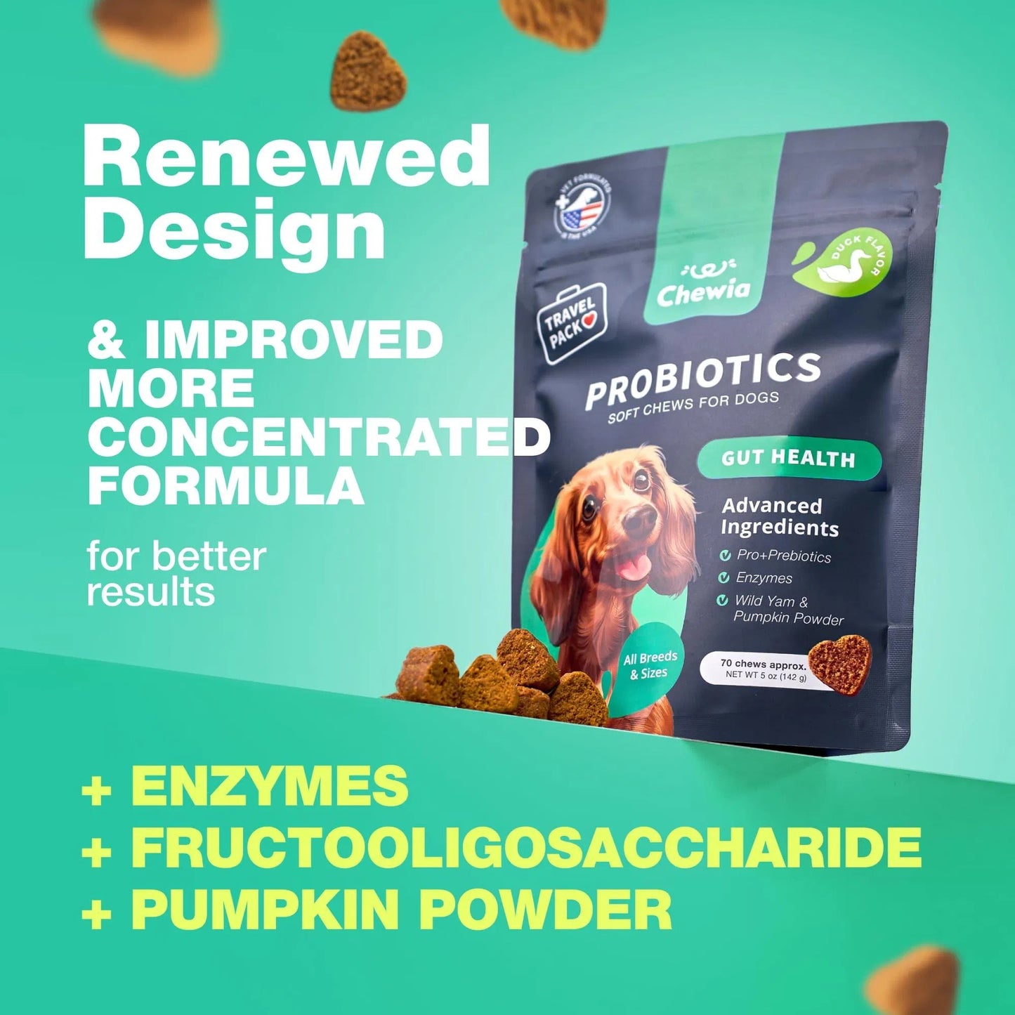 Probiotics For Dogs Support Gut Health Immunity Yeast Balance Itchy Skin Allergies Probiotics And Digestive Enzymes 180 Probiotic Chews For Dogs