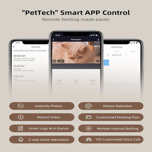 Automatic Cat Feeder With Camera,