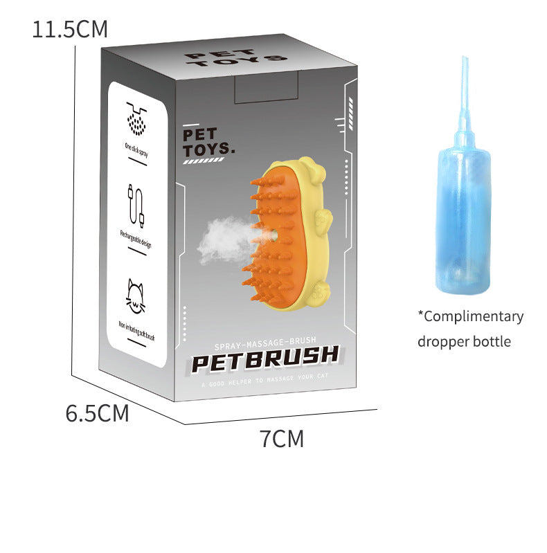 Electric One-click Disposable Spray Brush Cleaning And Removing Hair Comb