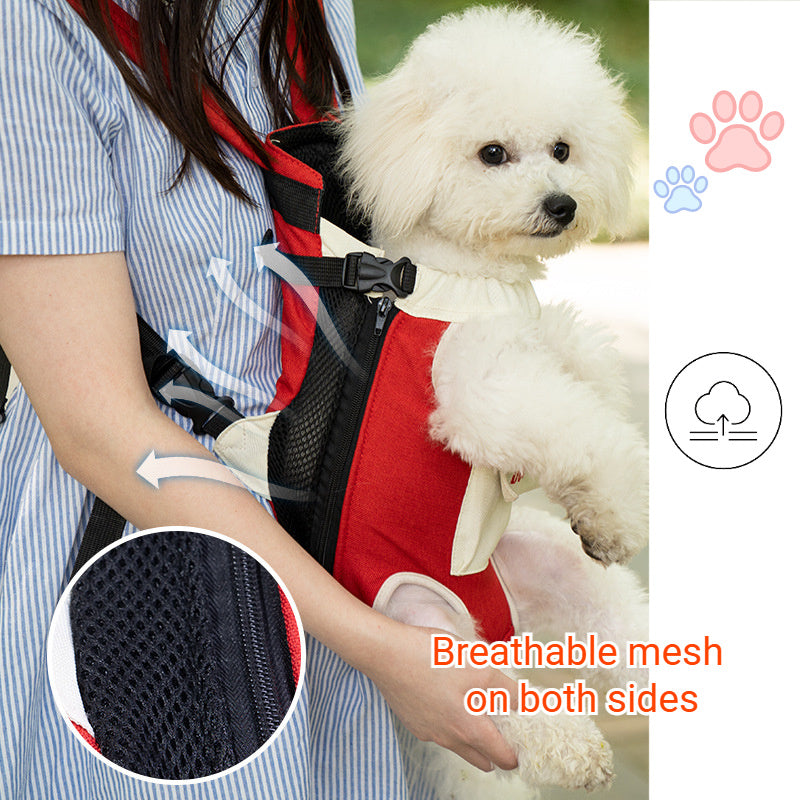 Puppy/Kitten Travel Chest Bag Front Carrier Breathable Cute New Portable Backpack Cross Shoulder Strap
