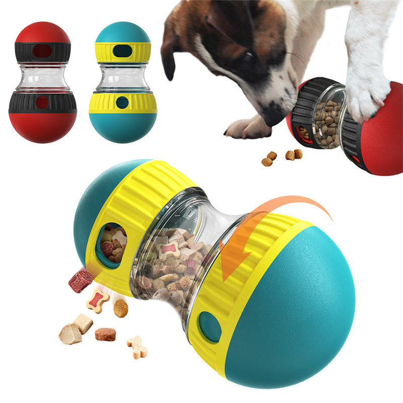 Food Dispensing Dog Toy Tumbler Leaky Food Ball Puzzle Toys Interactive Slowly Feeding Protect Stomach Increase Intelligence