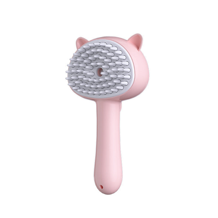 Pet Cleaning Brush With Mist Multifunctional Cat Grooming Brush Rechargeable