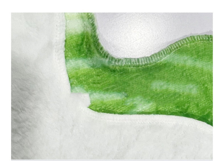 Pet Simulation Cabbage Flannel Wrap Blanket