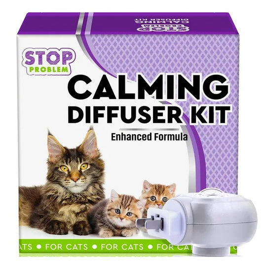 Cat Calming Diffuser & Pet Anti Anxiety Products Feline Calm Pheromones Plug In