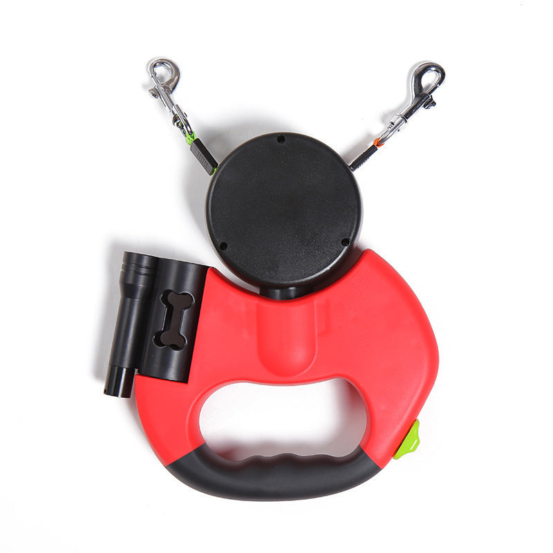 Retractable Small Pet Leash Lead 360 Swivel No Double Walking Leash With Lights *Free Shipping