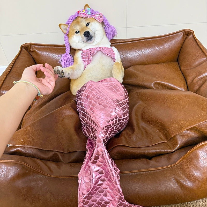Mermaid Tail Decoration Cats Small And Medium Sized Dog Clothes