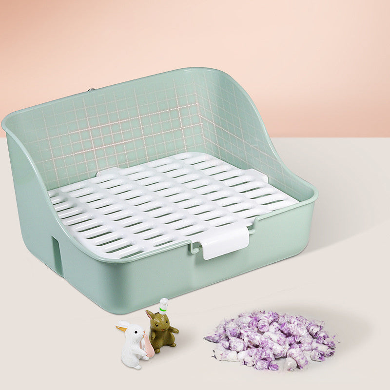 Rabbit Litter Box Bunny Corner Toilet Box Potty For Hamster Guinea Pig Ferret