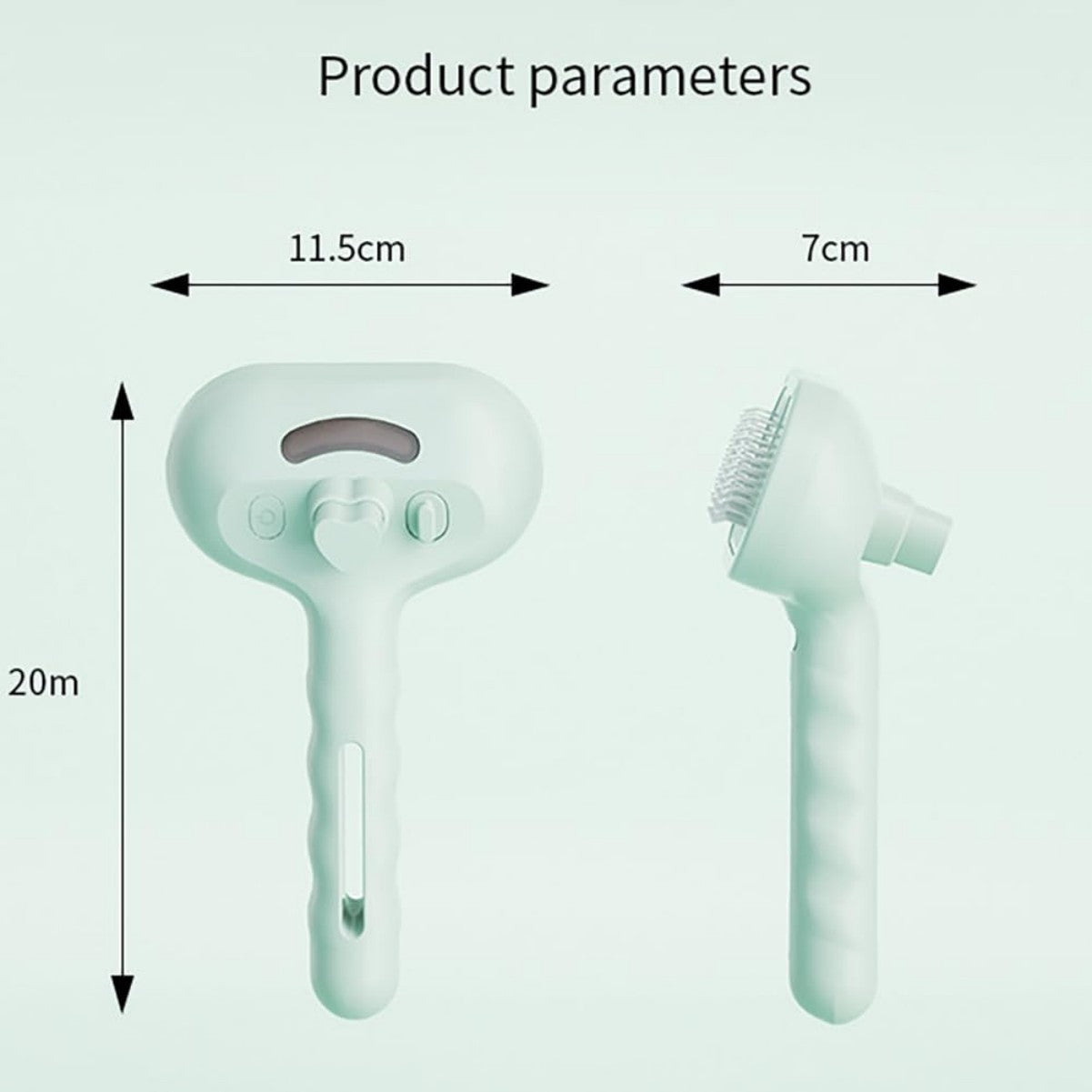 2025 New Chevaroo 3-in-1 Self-Cleaning Steam Pet Brush For Shedding, Silicone Bristle Head 360 Rotating