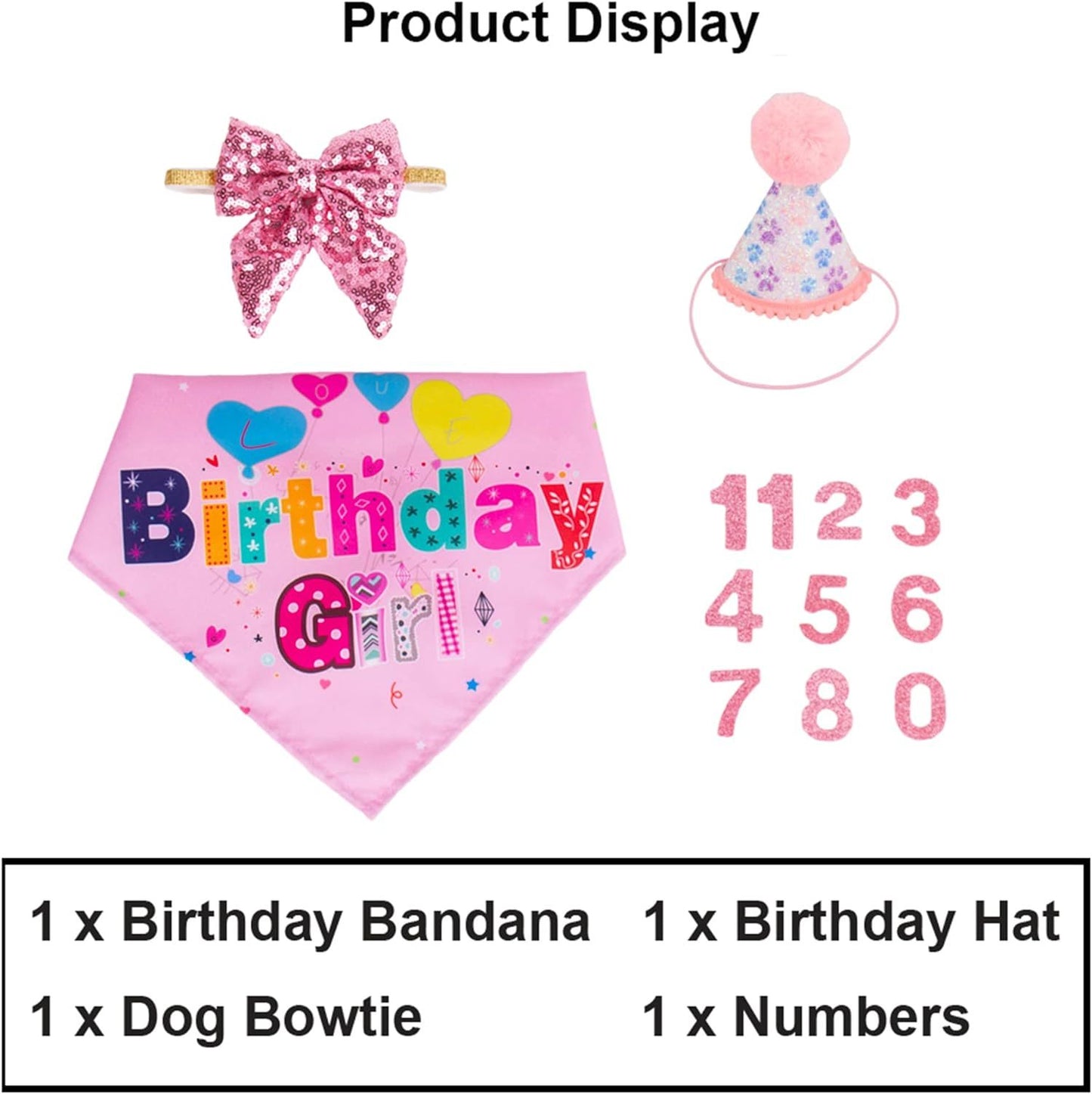 Dog Birthday Party Supplies Boy Girl Dog Birthday Hat With Numbers Dog Puppy
