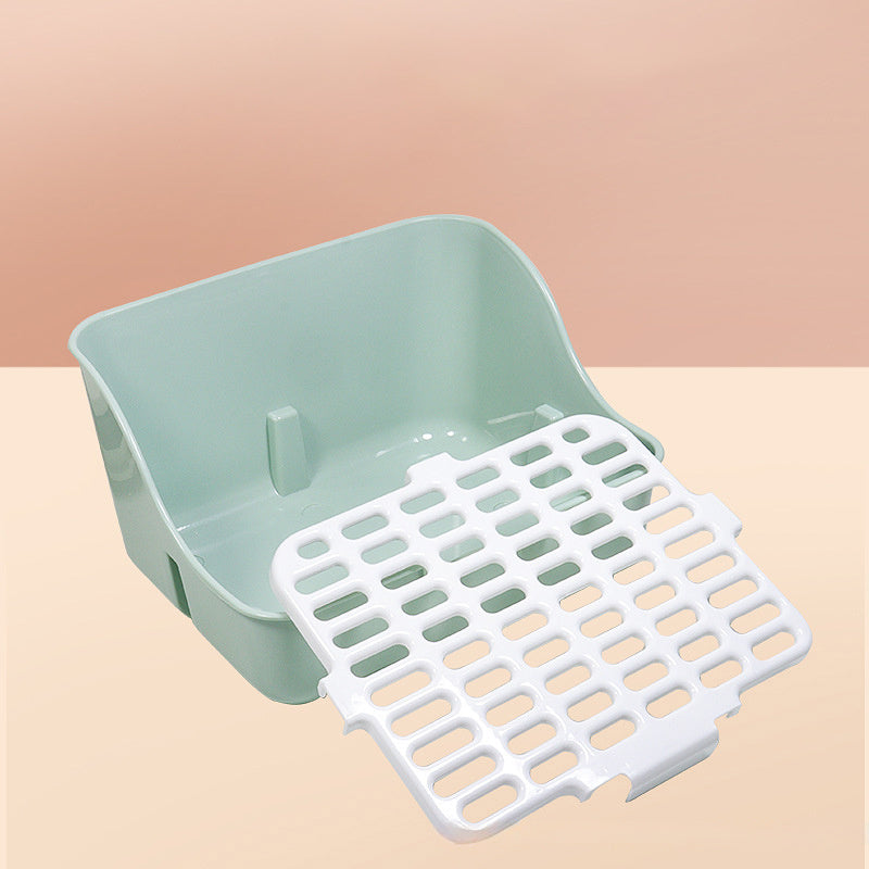 Rabbit Litter Box Bunny Corner Toilet Box Potty For Hamster Guinea Pig Ferret
