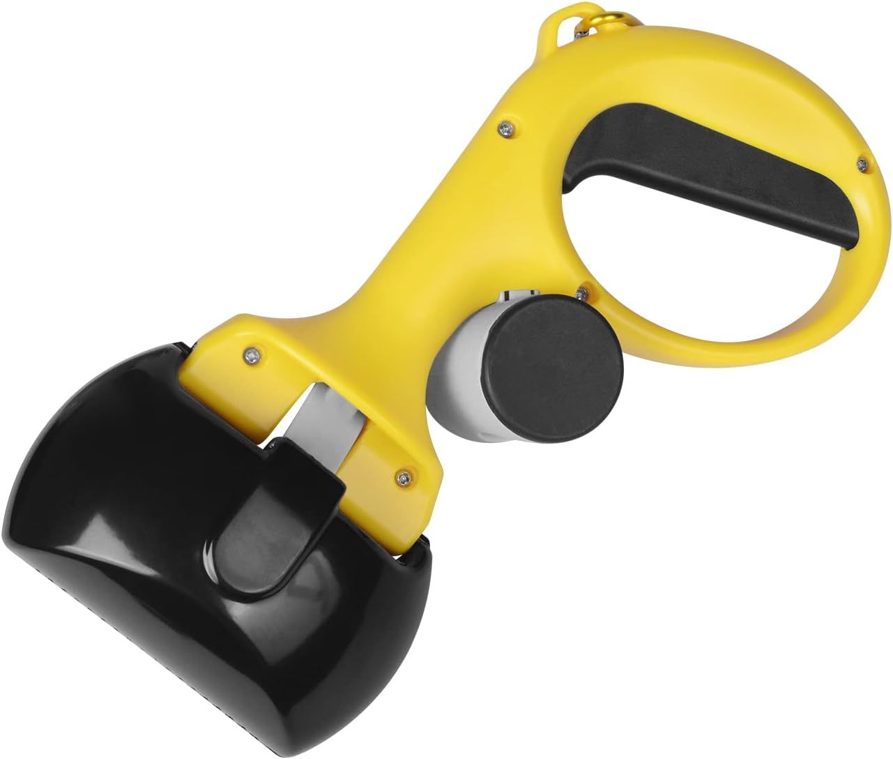 Pet Pooper Scooper With Trash Bags Holder Non-Breakable High Strength Material For Easy Grass And Gravel Pick Up Including A Roll Of Trash Bag