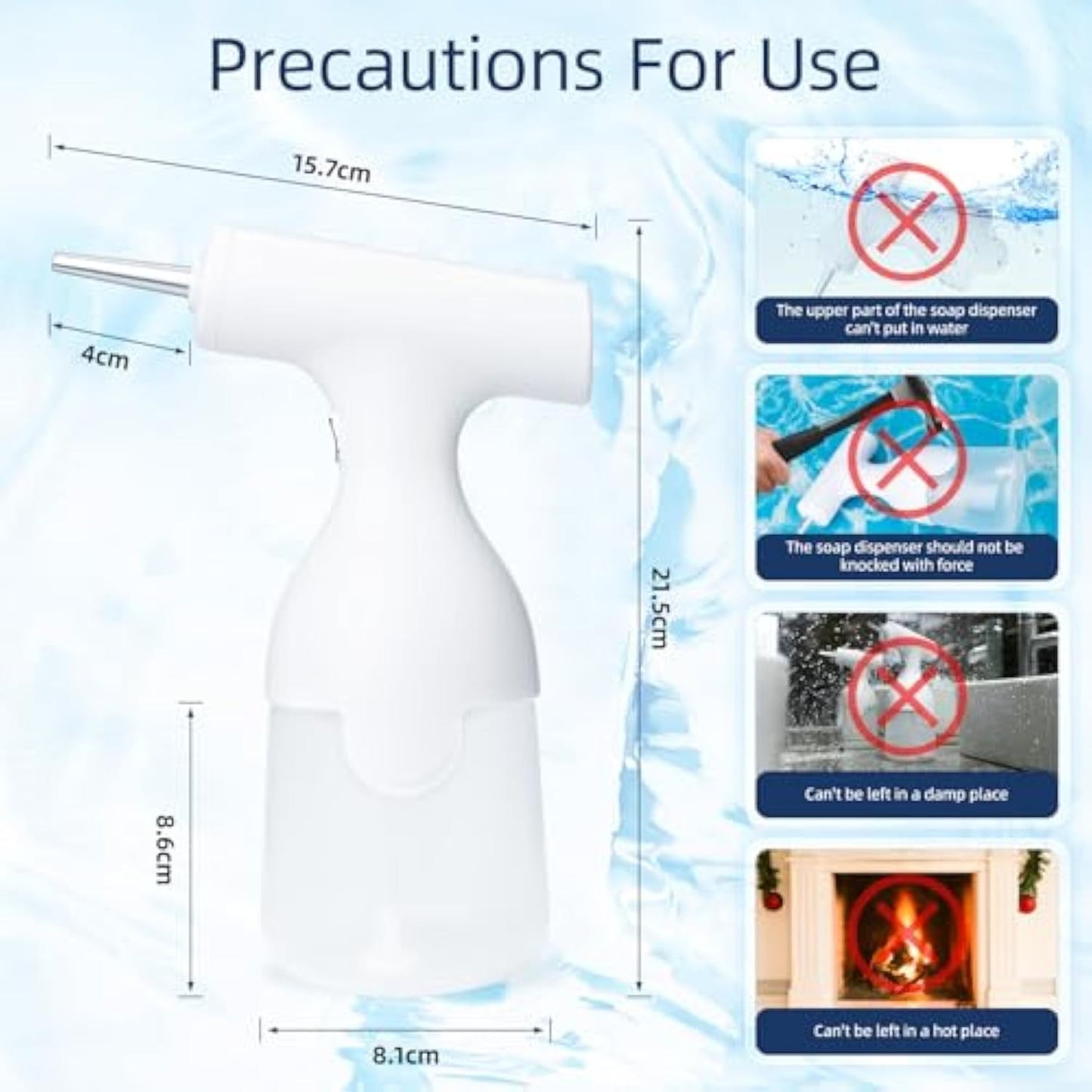 Electric Dog Cleaning Foam Soap Dispenser For Pet Bath Rechargable And USB Cable