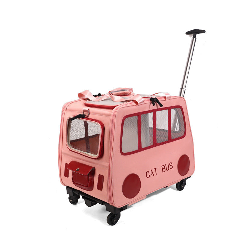 Pet Trolley Luggage Portable Foldable Can Hold Two Fat Cats