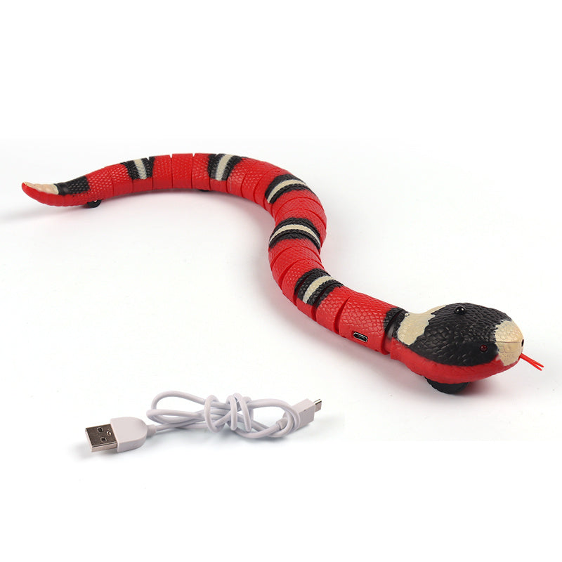 Automatic Eletronic Snake Cat Teasering Play USB Rechargeable Kitten Toys For Pet